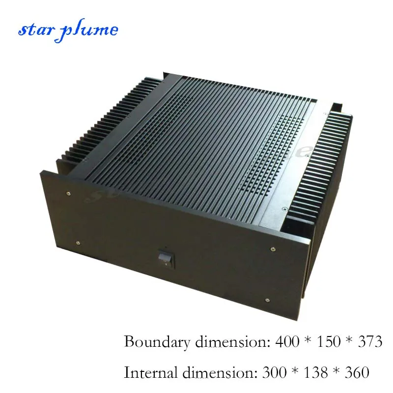 (400*150*373mm) 4015 All-aluminum Amplifier Case With Heat Dissipation On Both Sides Class A Amplifier Chassis Shell DIY Box 400 150 373mm 4015 all aluminum amplifier case with heat dissipation on both sides class a amplifier chassis shell diy box