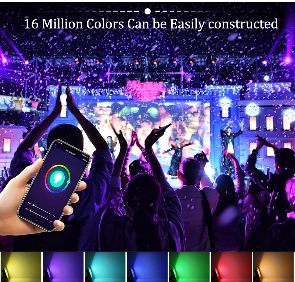 Tuya Bluetooth LED Reflector RGB 30/50/100W Smart Floodlight SmartLife Waterproo