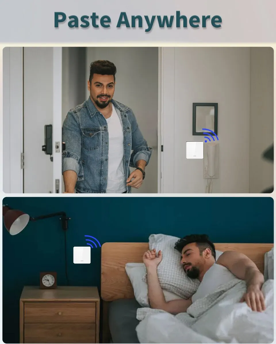 Description Picture 6 of itemWireless Smart Switch Light 433Mhz RF 86 Wall Panel Switch with Remote Control Mini Relay Receiver 220V Home Led Light Lamp Fan