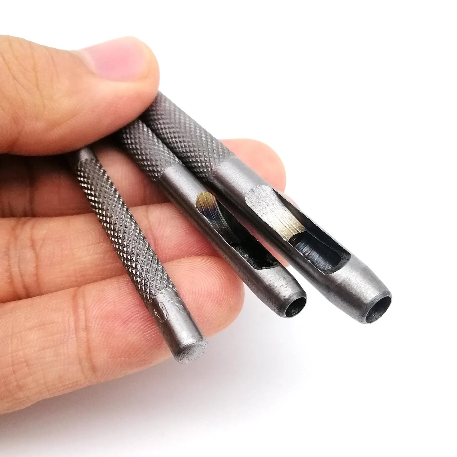 45# Steel Round Hole Punch Tool Hollow Cutter Puncher Gasket Rubber Leather Craft Belt Bag Clothing leather hole puncher round hole punch cutter set hole punch cutter set leather hole punch leather punch tool round hole punch set eyelet installation punch tool rivet punch tool