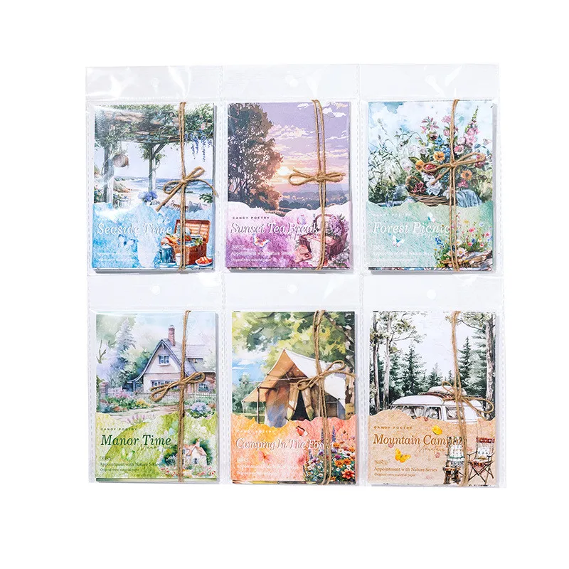 Journamm 30sheets Landscape Diary Scrapbook Paper Vintage Nature Paper for Junk Journaling Scrapbooking Crafting DIY Diaries 5