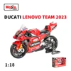 Maisto 1:18 GP Racing 2023 Ducati Lenovo Team Die Cast Vehicles Collectible Motorcycle Model Toys 1