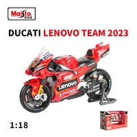 Maisto 1:18 GP Racing 2023 Ducati Lenovo Team Die Cast Vehicles Collectible Motorcycle Model Toys 1
