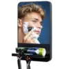 TAILI Acrylic Anti Fog Mirror With Holder Suction Cup Shower Shave Mirrors Fogless Bathroom Mirrors Washroom 1