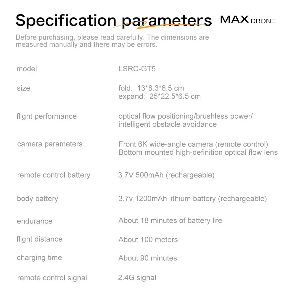 GT5 Mini Drone Remote control with screen 4K Professional Camera 360° Obstacle
