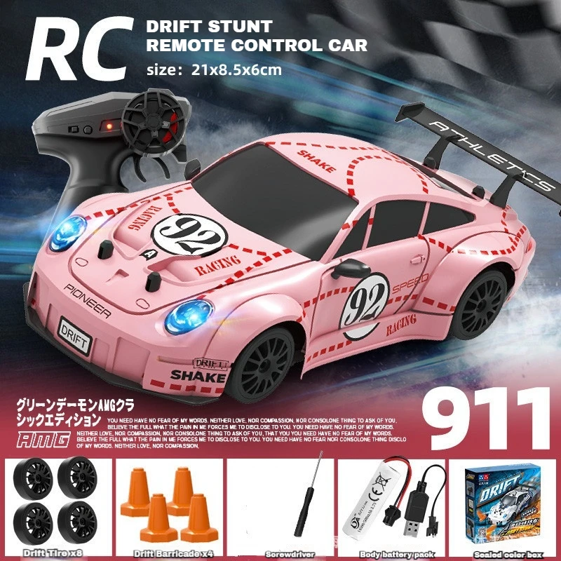 RC Cars JTL029 4WD Drift Car 2.4G RC 1:26 Scale Blister Pack with LED Lights 2-Speed Adjustable Model Car Kids' Christmas Gift 3