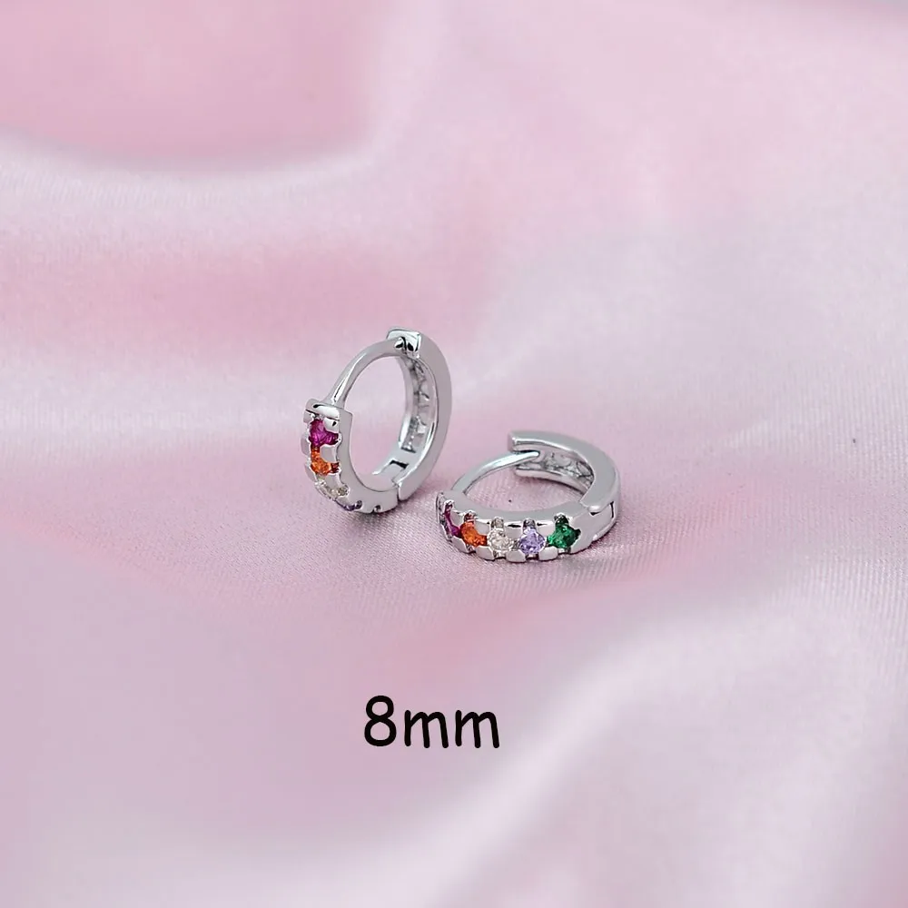 Silver rainbow 8mm