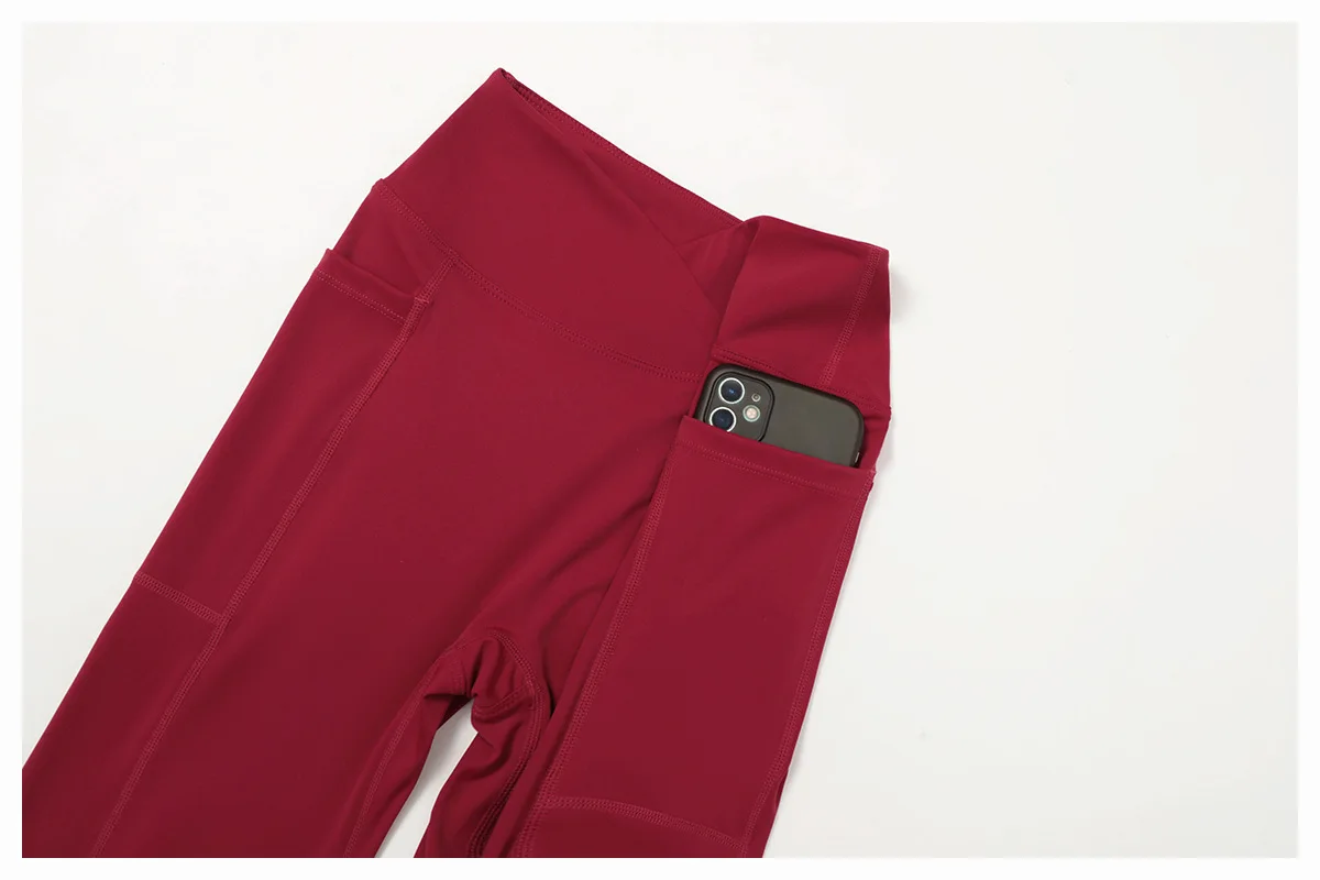 Pantalon Yoga Évasé Taille Haute Femme