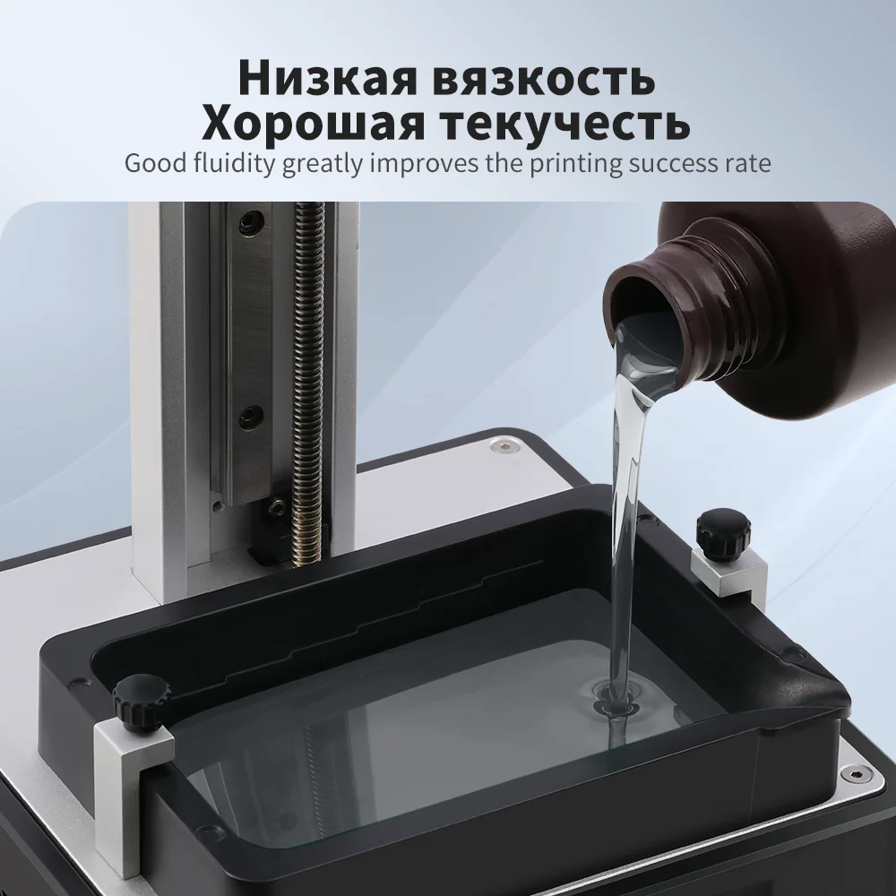 Фото 3D принтеры Anycubic из смолы, моющиеся в воде, 365-405 нм для LCD DLP Photon M3 Plus Max 7K mono 6K печать №4