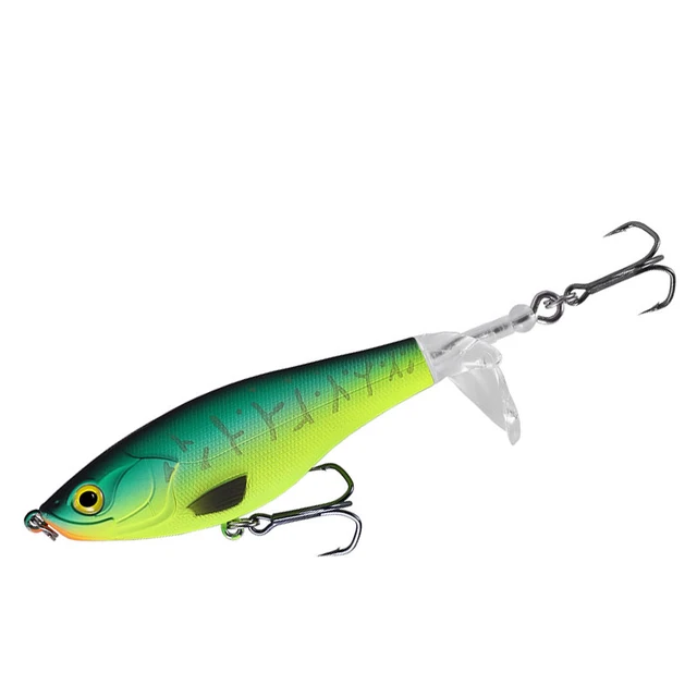 Propeller Fishing Lures 9cm 11cm Hard Bait Soft Rotating Tail