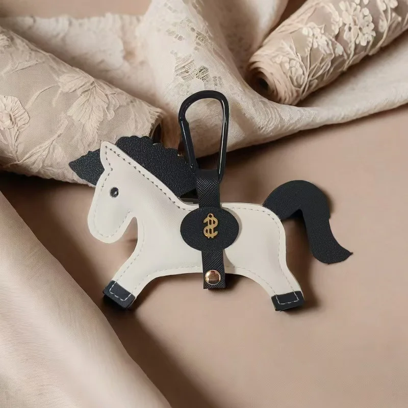 Small Horse Multi-color Pendant Leather Pendant Keychain Backpack Accessory Multicolored Creativity
