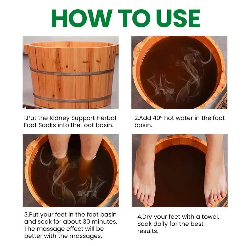 10pcs/bag Herbal Foot Soak Ginger Lymphatic Kidney Support Bath Wormwood Feet Bath For Sleep Foot Powder 수면제
