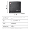 Vintage Men's Leather Wallet High Quality Multi Function ID Credit Driver License Card Bag 4