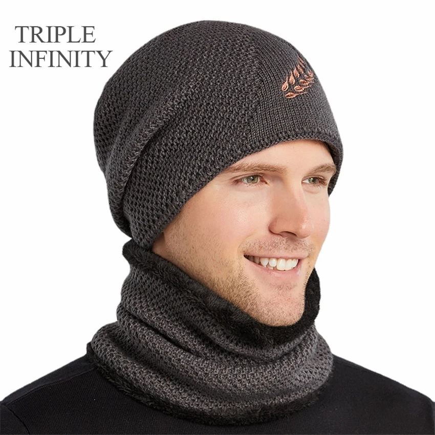 Men's Winter Knitted Hat Beanie Hat Men's Winter Men's Winter Cold