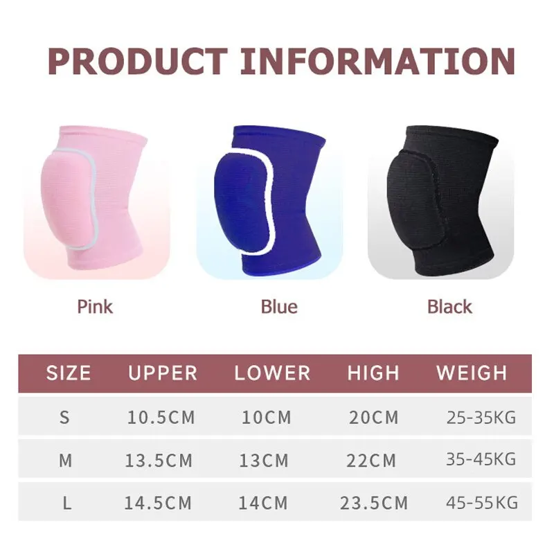 Knee Pad Volleyball Knee Pads for Dancers Men Women Kids Soft Breathable for Football Dance Yoga Tennis Running Cycling