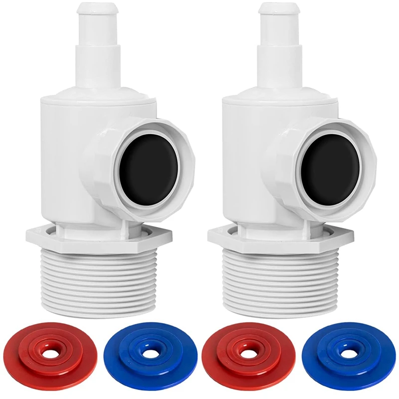 

2Pack 9-100-9001 Wall Fitting Connector For Polaris Cleaner, Pressure Relief Valve For Polaris Pool Hose Connector