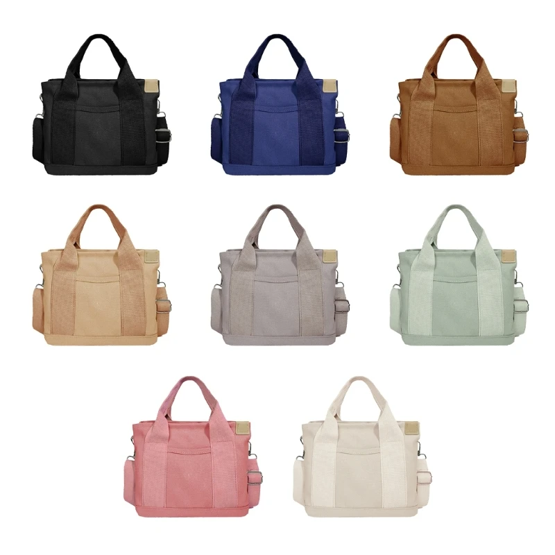 

Сумка-тоут женская холщовая, саквояж кросс-боди на плечо, мессенджер JK, вместительная сумочка в стиле Харадзюку