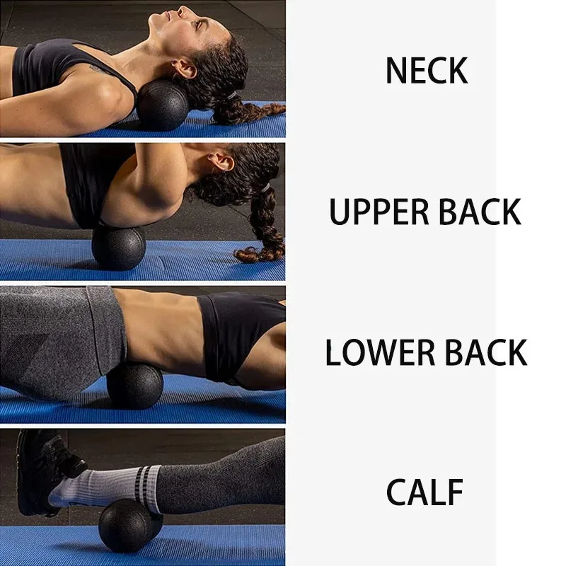 Fitness Ball Yoga Peanut Balls Body Massage Fascia Ball Suit Foam Block High Density Muscle Relaxation Lacrosse Exercise Fitness Relieve Pain