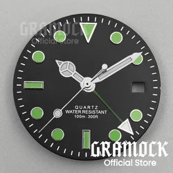 GRAMOCK Men's Vibrant Multi - Color GMT Quartz Watch Dial with Luminous Hands - RONDA 515 (09)