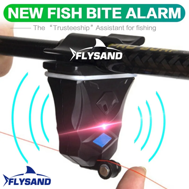 Alarme électronique pêche FLYSAND sensible - Détecteur de touche avec buzzer pour pêche extérieure