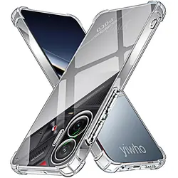 Transparent Protective Phone Case with Clean Back Cover - Poco M7 Plus (Clear)