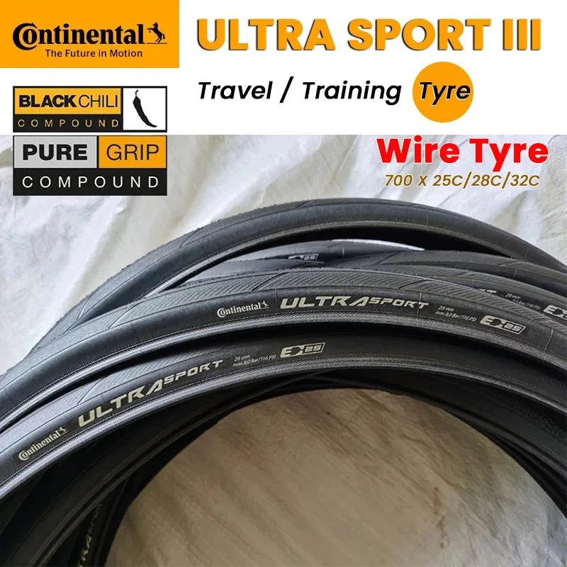

Проволочные Шины 700 x 25 28 32 для шоссейного велосипеда, Continental ULTRA SPORT III 180TPI скоростные велосипедные шины 700, стальная проволока, шины для гоночного велосипеда, нескладные шины, дорожные шины