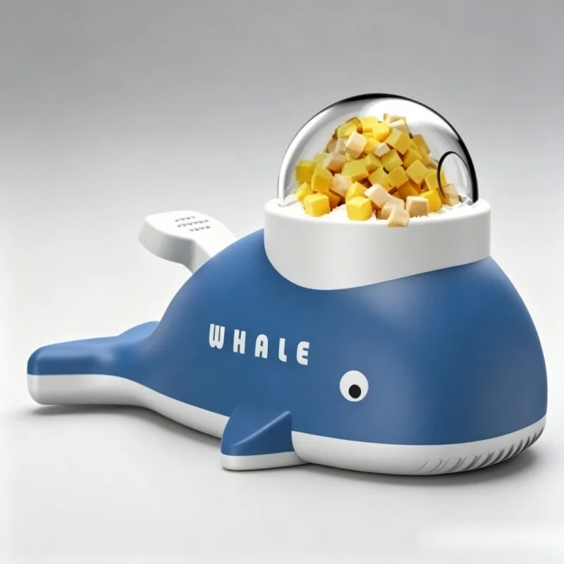 Interactive IQ Training Pet Feeder Press Type Yellow Duck Shaped Slow Feeding Toy for Cat Dog Treat Dispenser 1