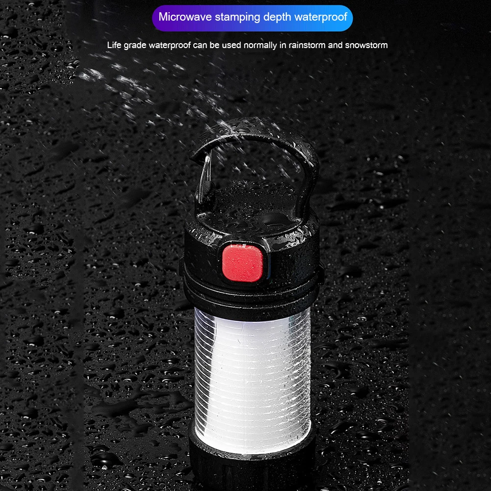 Mini Tent Lamp LED Portable Lantern Torch Camping Lamp Waterproof Emergency Rechargeable Light Camping Work Flashlight with Hook camping light portable lanterns camping lamp camping lantern emergency lights