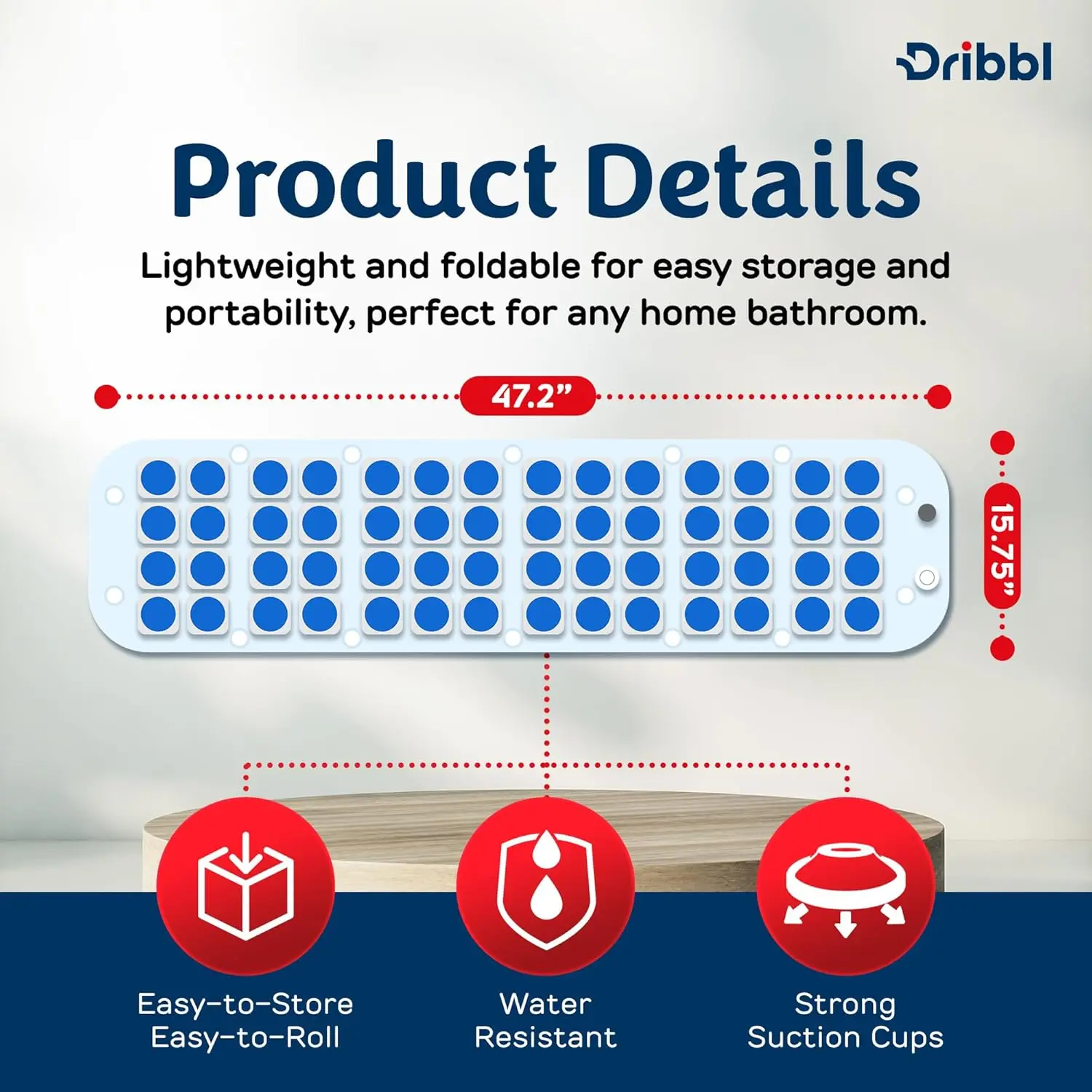 Electric Bubble Massage Bathtub Mat – Non-Slip Full-Body Waterproof Hot Tub Spa Mat for Bath with Heater, Motorized Air Pump