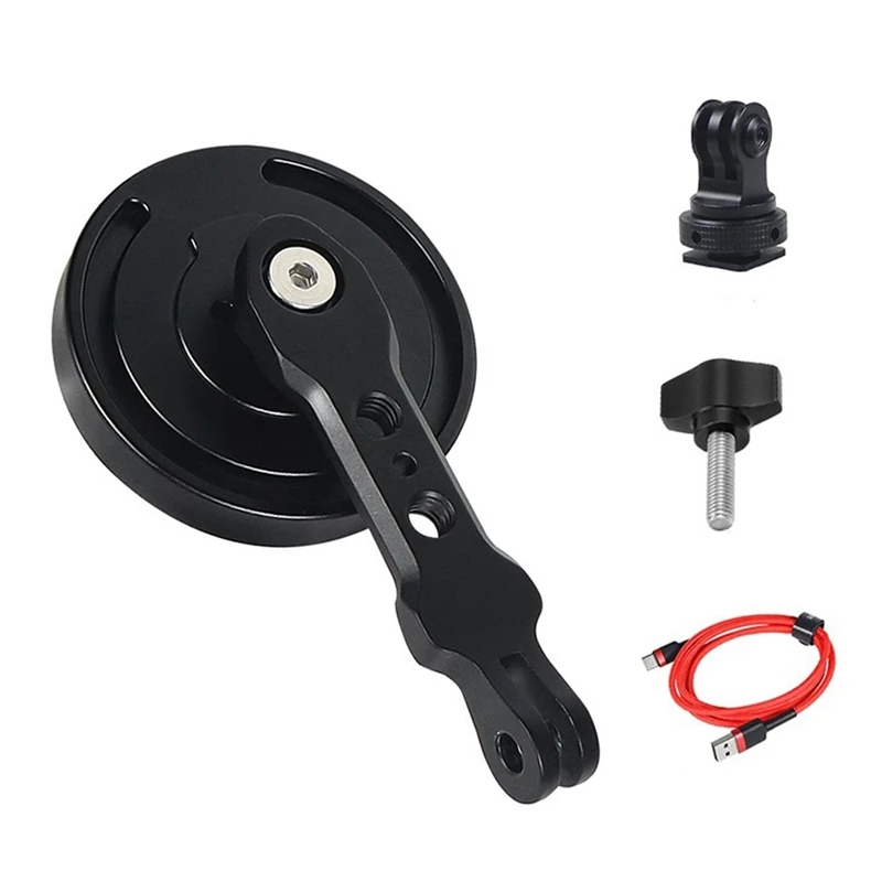 

For Magsafe Magnetic Charging Base Horizontal Vertical Shooting Fast Mount With Gopro Slot Port