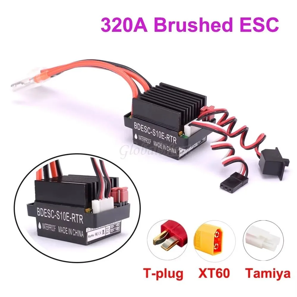 Connecteurs XT60, T Plug et Tamiya fournis avec le variateur ESC Brushless 320A