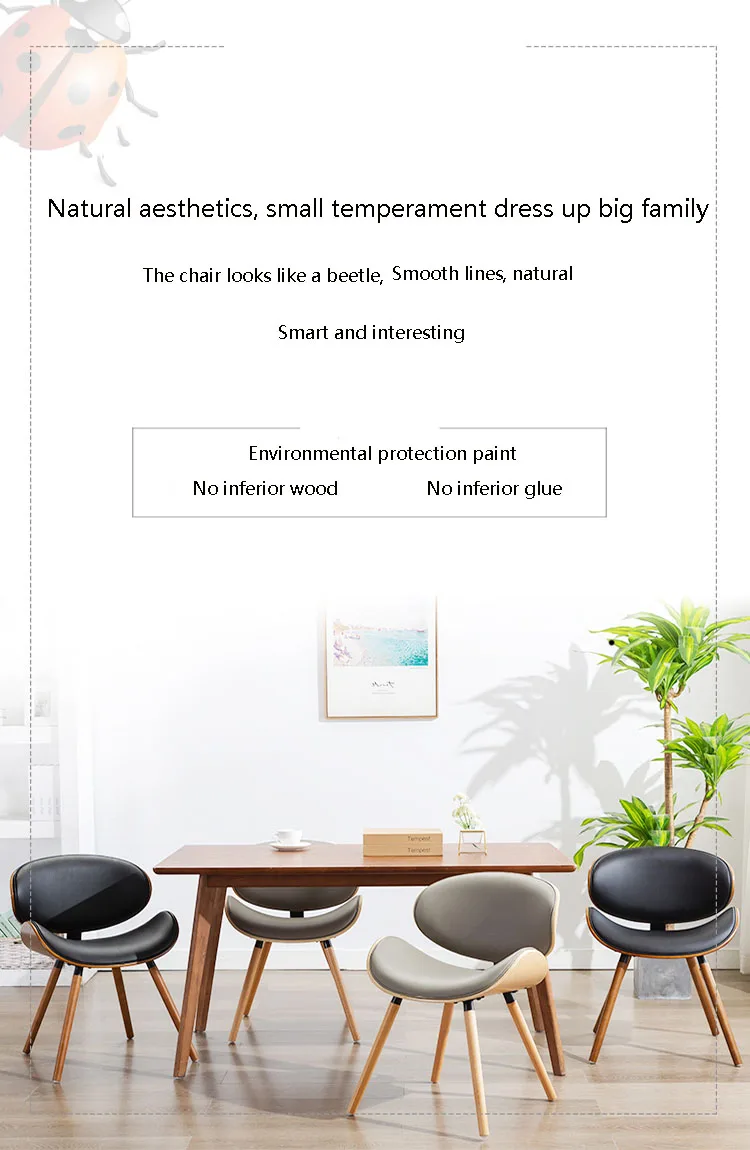 New Dining Garden Chairs Modern Camping Design Wedding Leather Wood Salon Nail Makeup Chairs Events Meubles De Salon Furniture