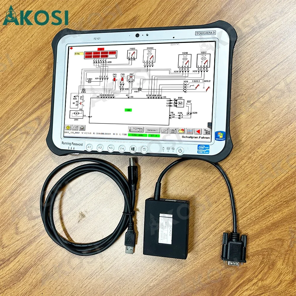 

Forklift diagnostic tool Jungheinrich JUDIT 4 Incado Box Diagnostic Kit+FZ G1 tablet Judit forklift diagnostic scanner