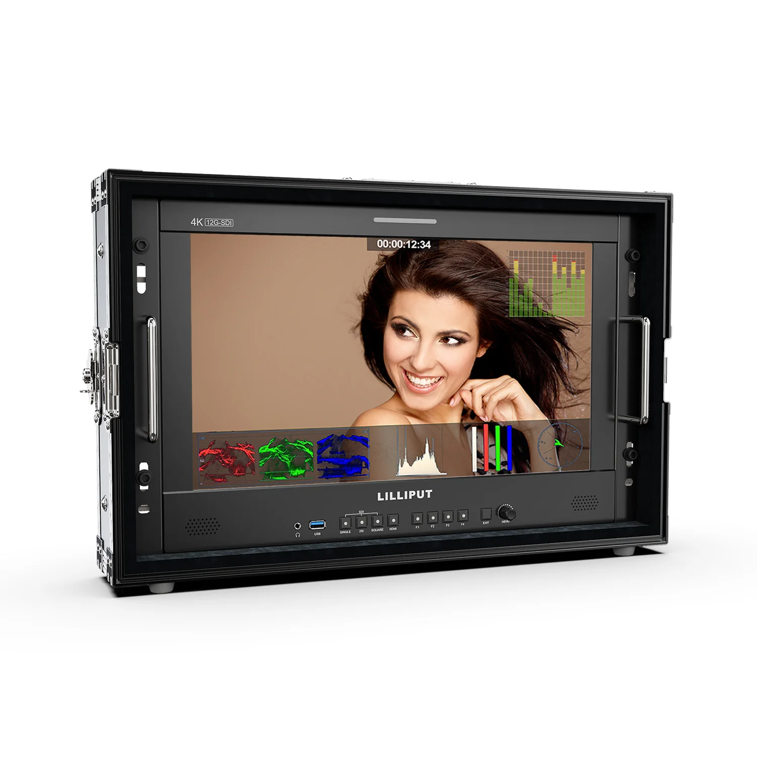 LILLIPUT Q18 17.3-inch 12G-SDI Professional Production Studio/Broadcast Monitor 3840 X 2160, 400nits Quad View, 3D-LUT, HDR