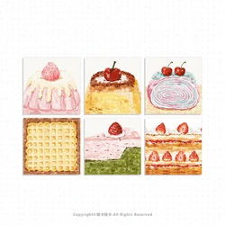 Colorful Kawaii Deco Fruit Cake Washi Tape for Creative Scrapbooking and Crafts (Memo Pad SET)