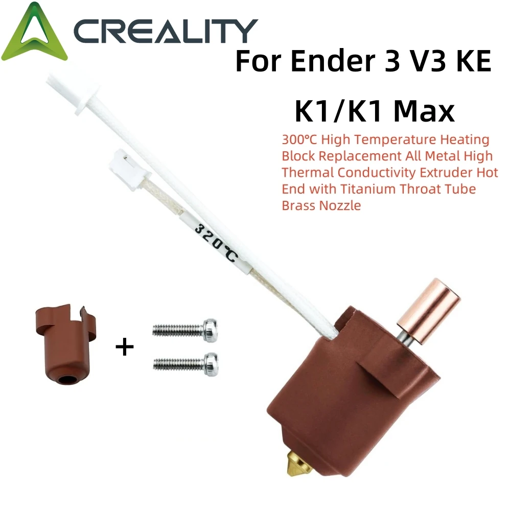 Creality Ender 3 V3 KE Keramik-Hotend-Kit 300 ° C Hochtemperatur-Heizblock Ganzmetall-Extruder Hot End für K1/K1 Max