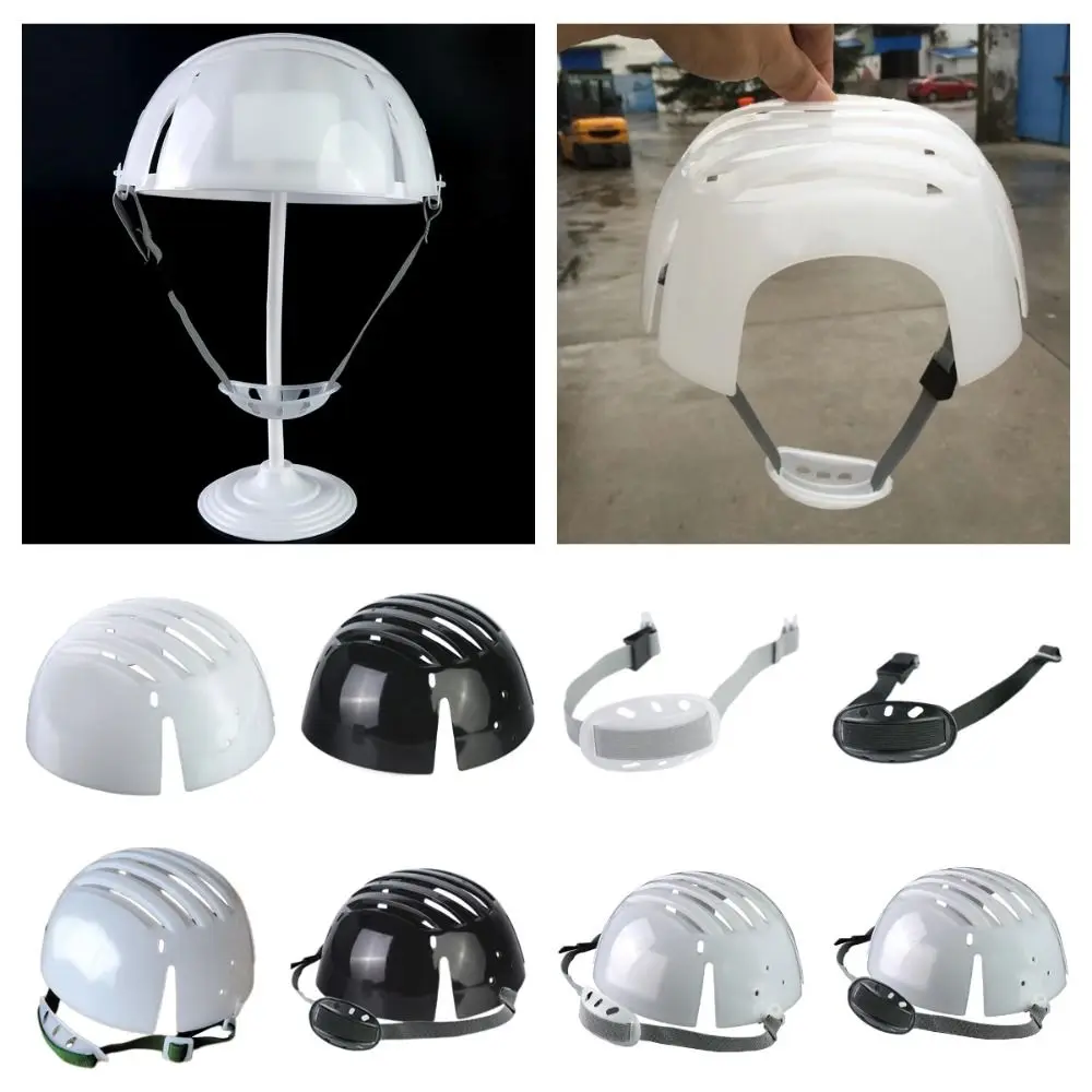 PE Safety Helmet Lining Anti-collision Lightweight Work Safe Protective Hat White Grey Protective Head Mandibular Band safety helmet
