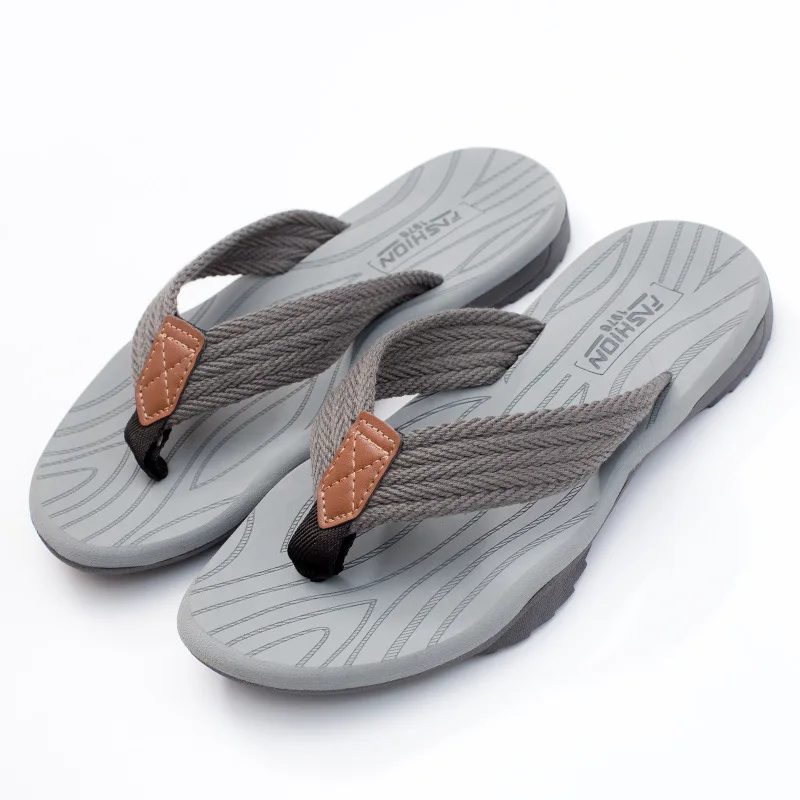 2026 High Quality New Brand Men Flip Flops Summer Beach Flip Flops for Men Fashion Breathable Casual Men Beach Slippers - 6