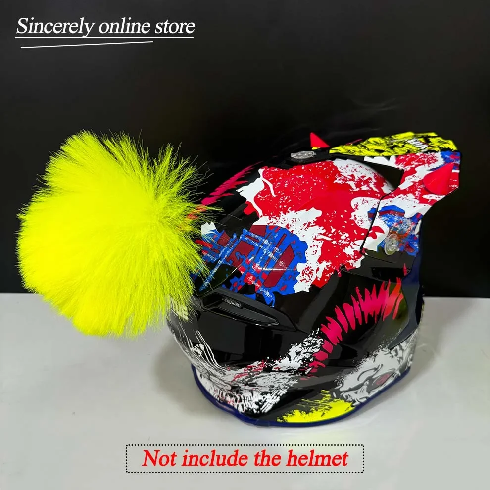 Casco de cola de caballo para motocicleta, casco de bicicleta, trenzas, colas de pelo, se utilizan para cualquier casco/ventosa Reus