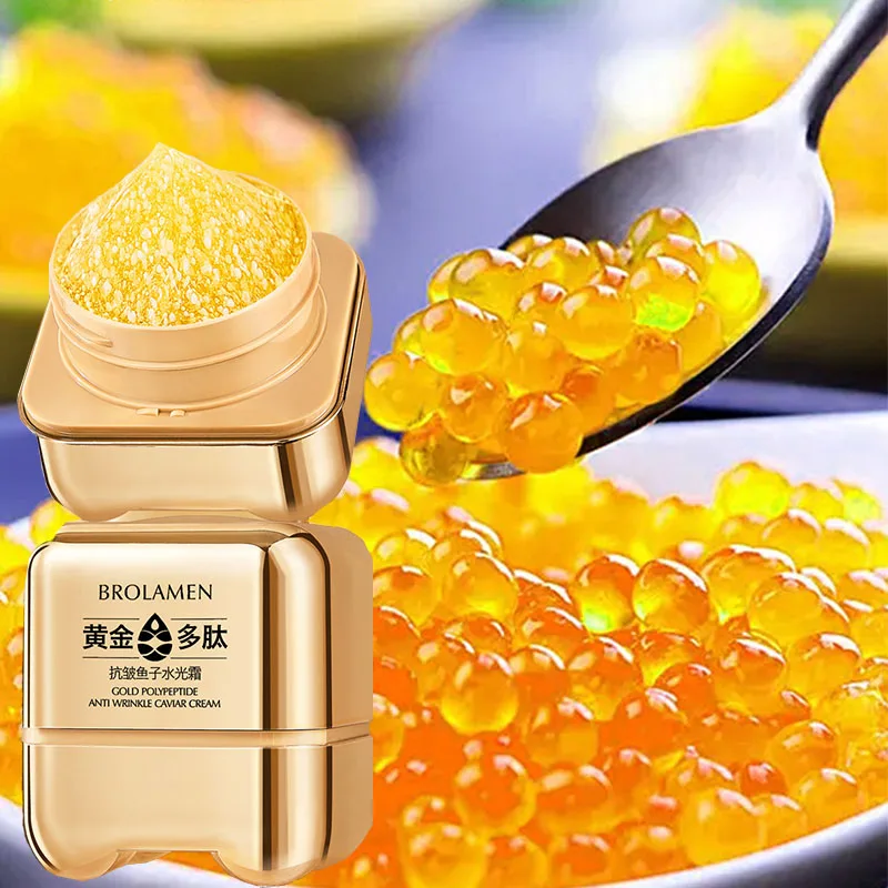 Gold polypeptide anti wrinkle caviar moisturizing face cream moisturizing skin whitening anti wrinkle essence