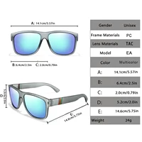 Classic Brand Men Square Polarized Fishing Sunglasses Outdoor Driving Cycling Running Goggles Vintage Large Frame UV400 2