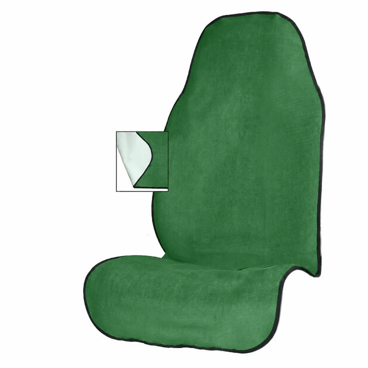 Black Water-Resistant Athletic Towel Seat Cover For Sports & Outdoor Activities
