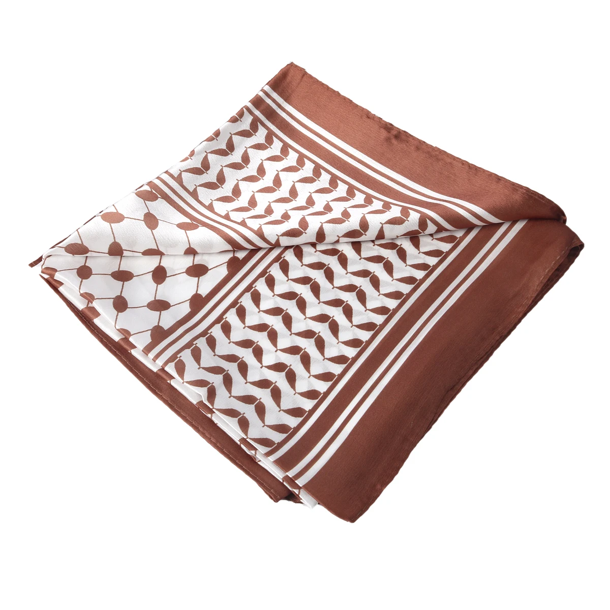 New Fashion 90x90cm Square Scarf Women High Quality Palestine Scarf Keffiyeh Printed Silk Sunscreen Muslim Hijab