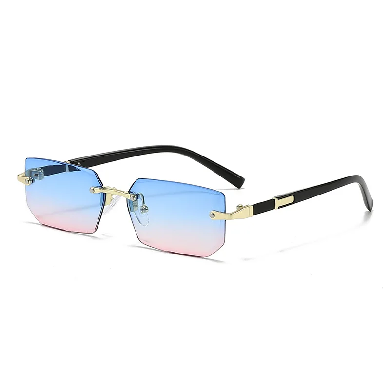 Frameless Jelly Sunglasses - Colorful Square Fashion Eyewear