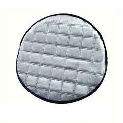 Premium Foldable Aluminum Foil Car Sunshade - Ultimate UV Protection & Heat Shield, Silver (Silvery - 1pc)