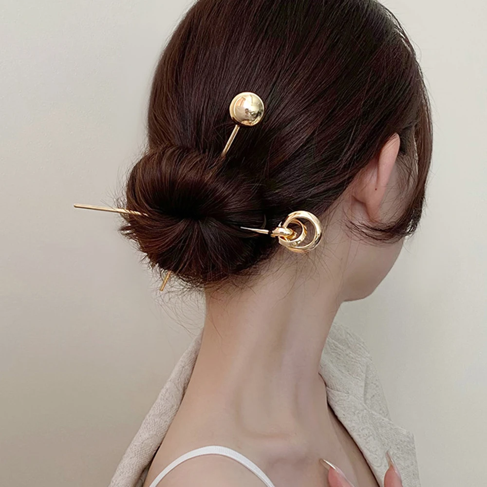 Fashion Women Simulated Pearl Hairpins Metal Barrette Clip Wedding Bridal Tiara Hair Accessories Wedding Hairstyle Design Tools