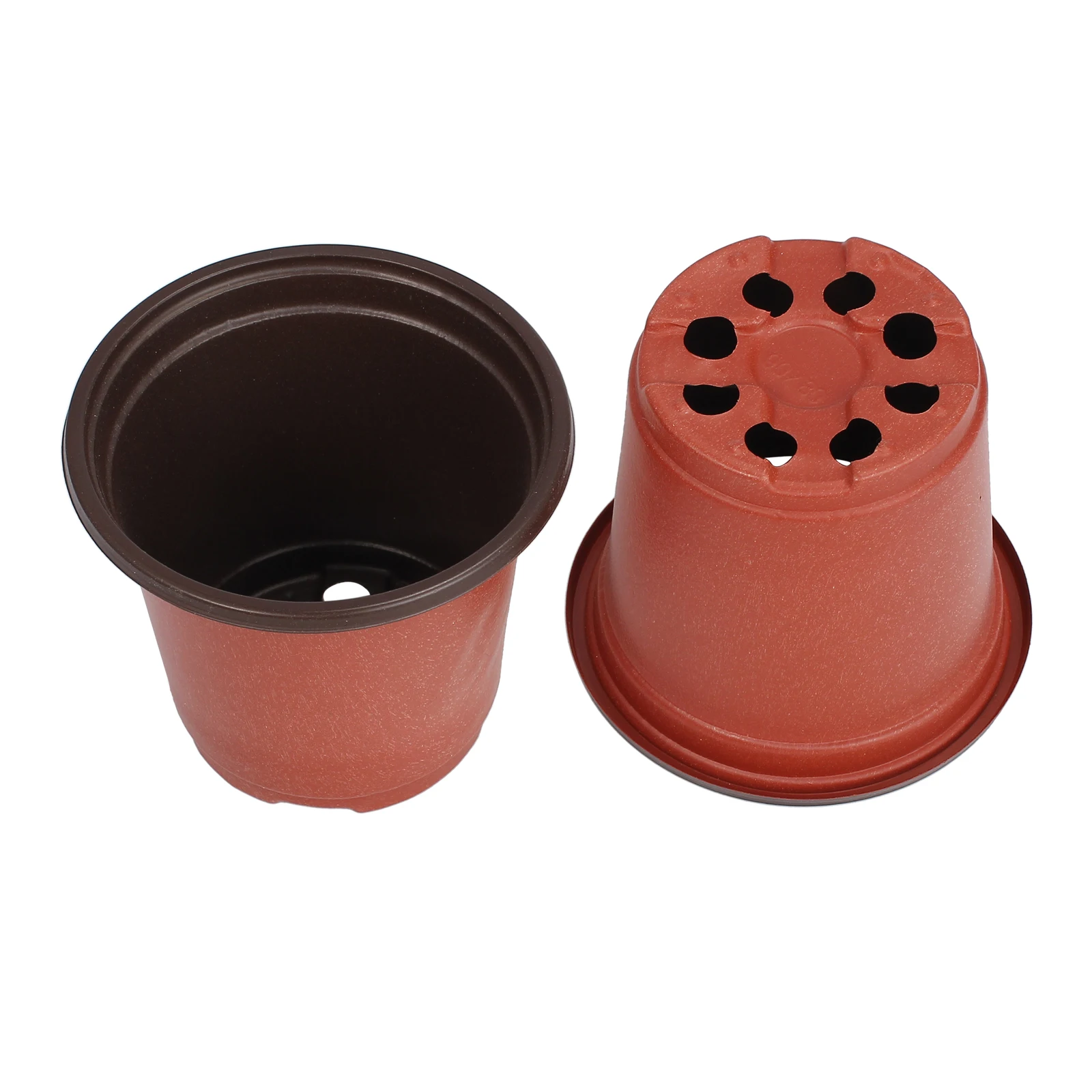 Dual Color Plastic Flowerpot 100Pcs for Garden Nursery Pots Flowerpot Seedlings Planter Containers flower pot,plant pot