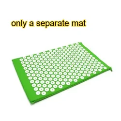 Acupressure Mat & Pillow Set for Ultimate Relaxation and Pain Relief (Green Mat)