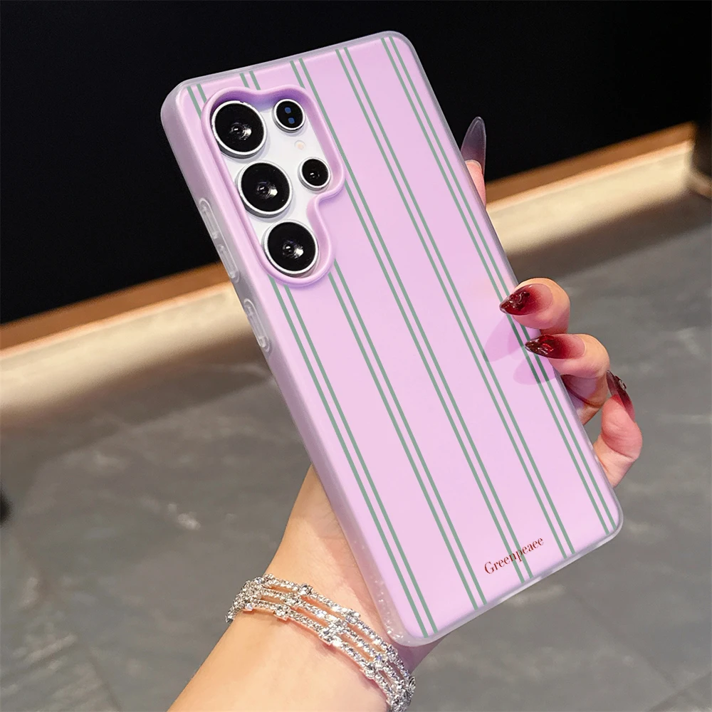 Minimalist Stripes Color Blocking TPU Phone Case