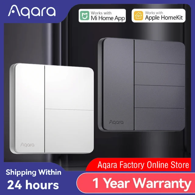 Aqara Smart Wall Switch Z1 More Control Zigbee 3.0 Compatible With Single Live/Neutral Wire Universal For Mi home HomeKit APP